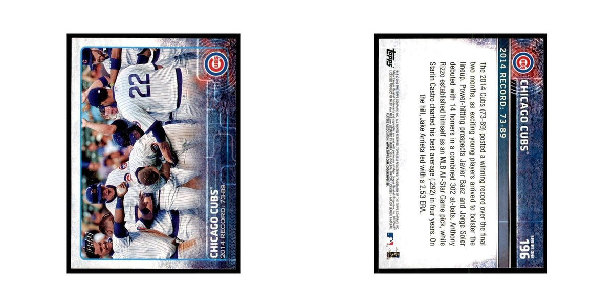 Chicago Cubs 2015 Topps #196 Baseball Cards Baseball Card NM