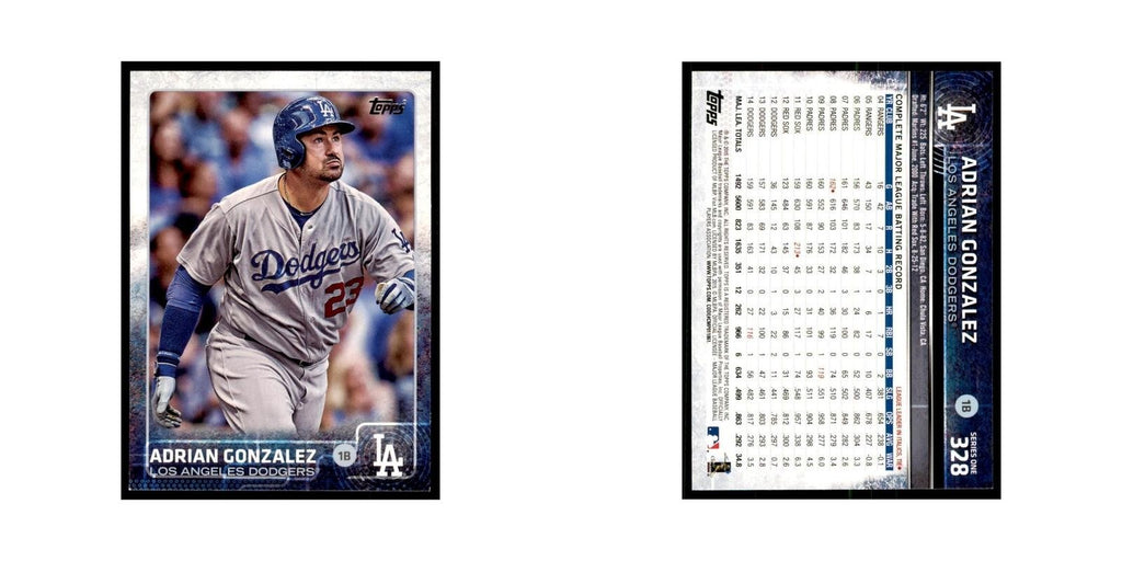 Adrian Gonzalez 2015 Topps #328 Baseball Cards Baseball Card NM
