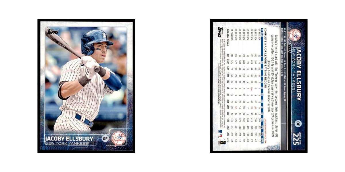 Jacoby Ellsbury 2015 Topps #225 Baseball Cards Baseball Card NM