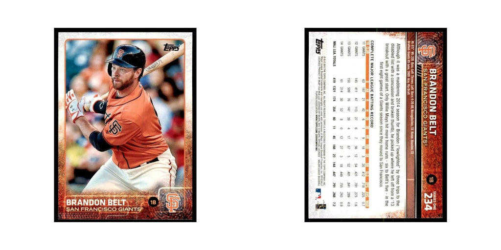 Brandon Belt 2015 Topps #234 Baseball Cards Baseball Card NM
