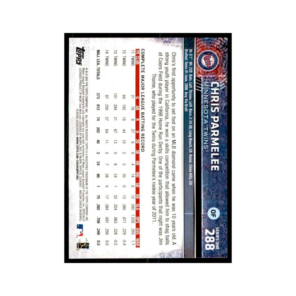 Chris Parmelee 2015 Topps #288 Baseball Cards Baseball Card NM