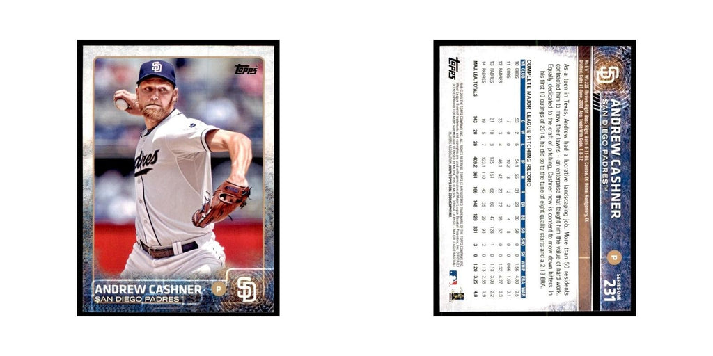 Andrew Cashner 2015 Topps #231 Baseball Cards Baseball Card NM