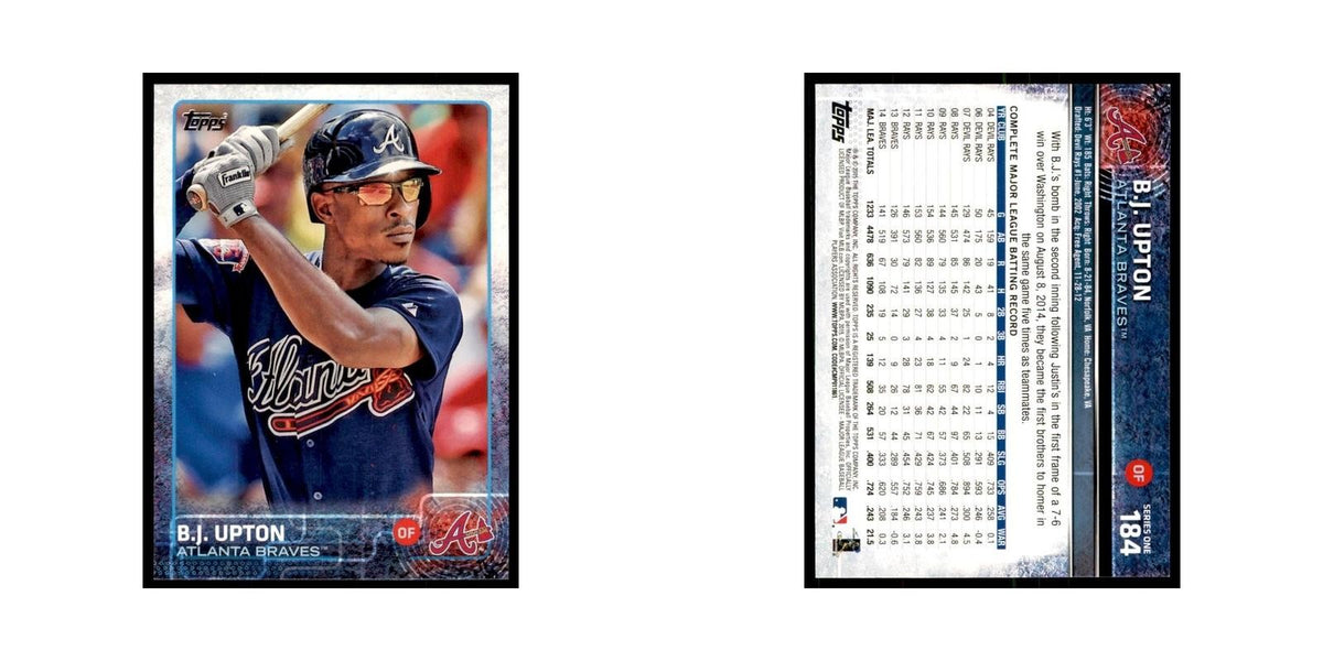 B.J. Upton 2015 Topps #184 Baseball Cards Baseball Card NM
