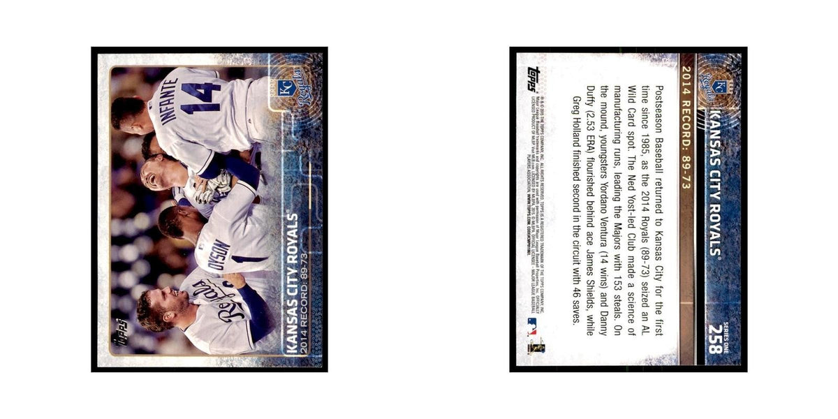 Kansas City Royals 2015 Topps #258 Baseball Cards Baseball Card NM