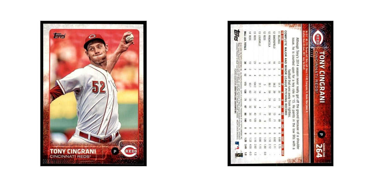 Tony Cingrani 2015 Topps #264 Baseball Cards Baseball Card NM