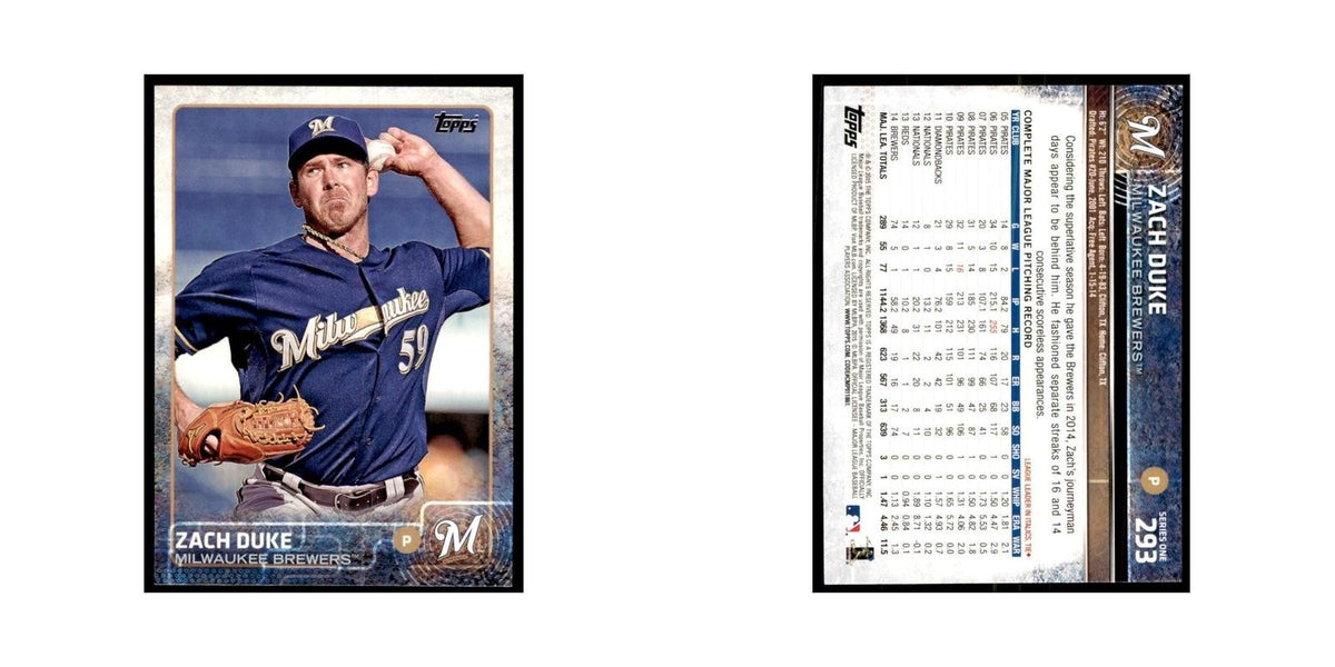 Zach Duke 2015 Topps #293 Baseball Cards Baseball Card NM