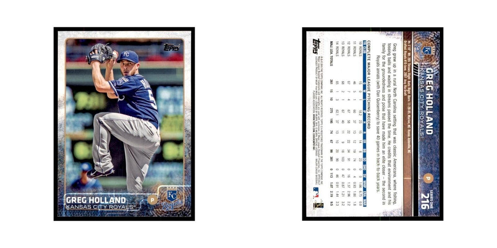 Greg Holland 2015 Topps #216 Baseball Cards Baseball Card NM