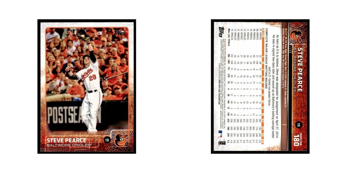 Steve Pearce 2015 Topps #180 Baseball Cards Baseball Card NM