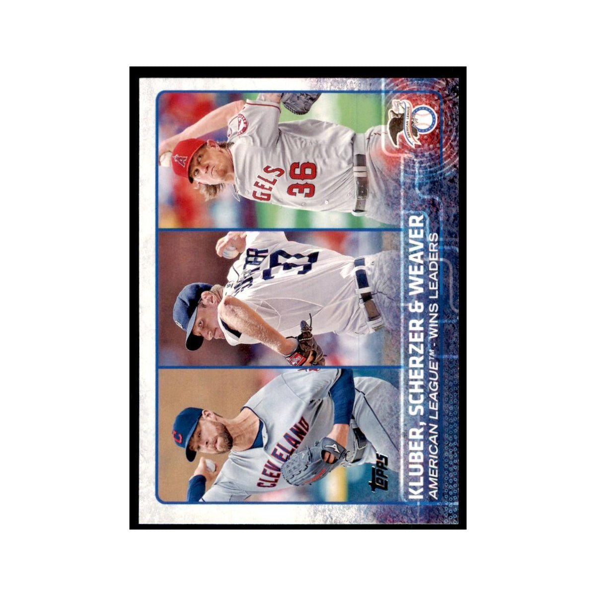 American League Wins Leaders 2015 Topps #214 Baseball Cards Baseball Card NM