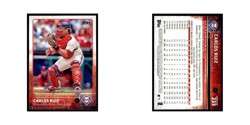 Carlos Ruiz 2015 Topps #233 Baseball Cards Baseball Card NM