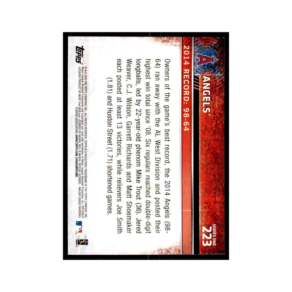 Los Angeles Angels 2015 Topps #223 Baseball Cards Baseball Card NM