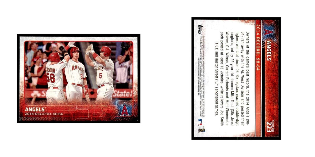 Los Angeles Angels 2015 Topps #223 Baseball Cards Baseball Card NM