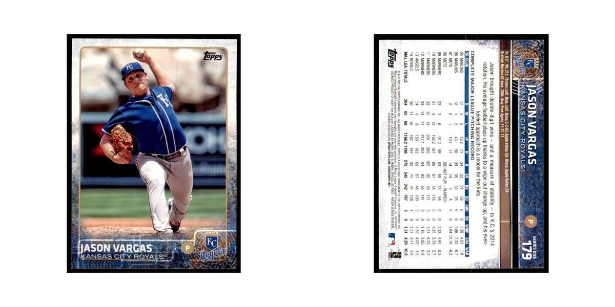 Jason Vargas 2015 Topps #179 Baseball Cards Baseball Card NM