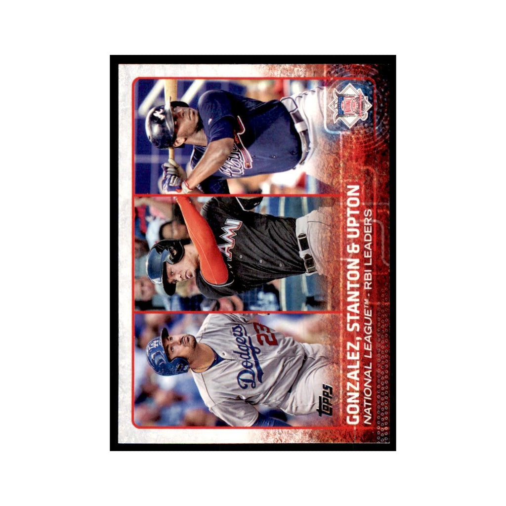 National League Runs Batted In Leaders 2015 Topps #349 Baseball Cards NM