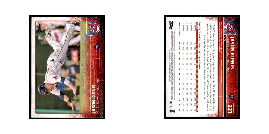 Jason Kipnis 2015 Topps #221 Baseball Cards Baseball Card NM