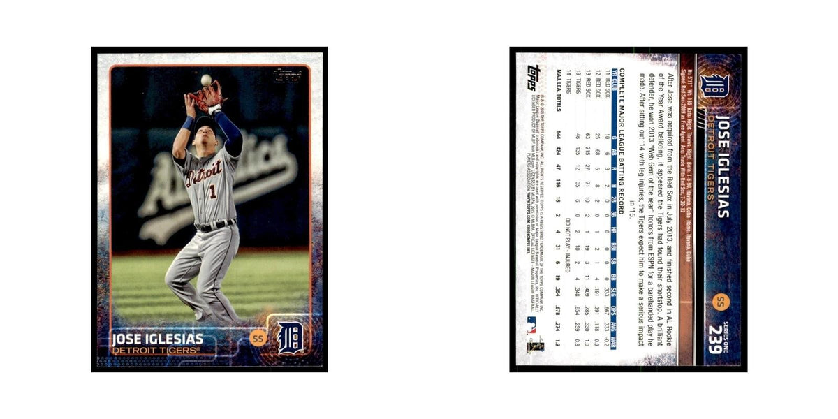 Jose Iglesias 2015 Topps #239 Baseball Cards Baseball Card NM