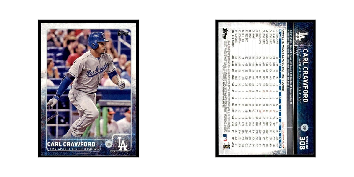 Carl Crawford 2015 Topps #308 Baseball Cards Baseball Card NM