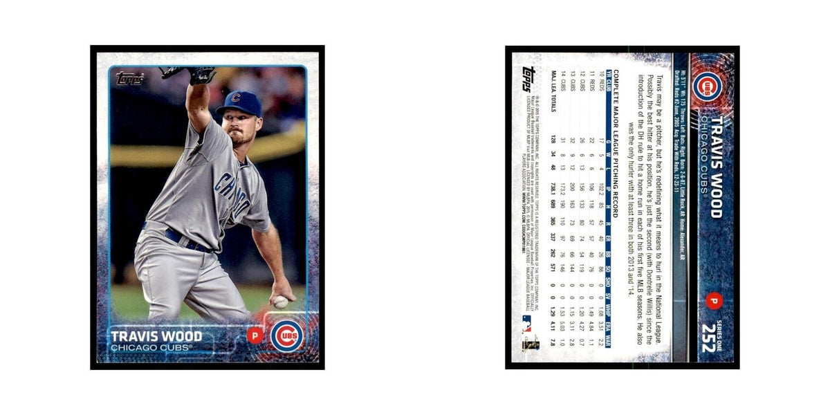 Travis Wood 2015 Topps #252 Baseball Cards Baseball Card NM