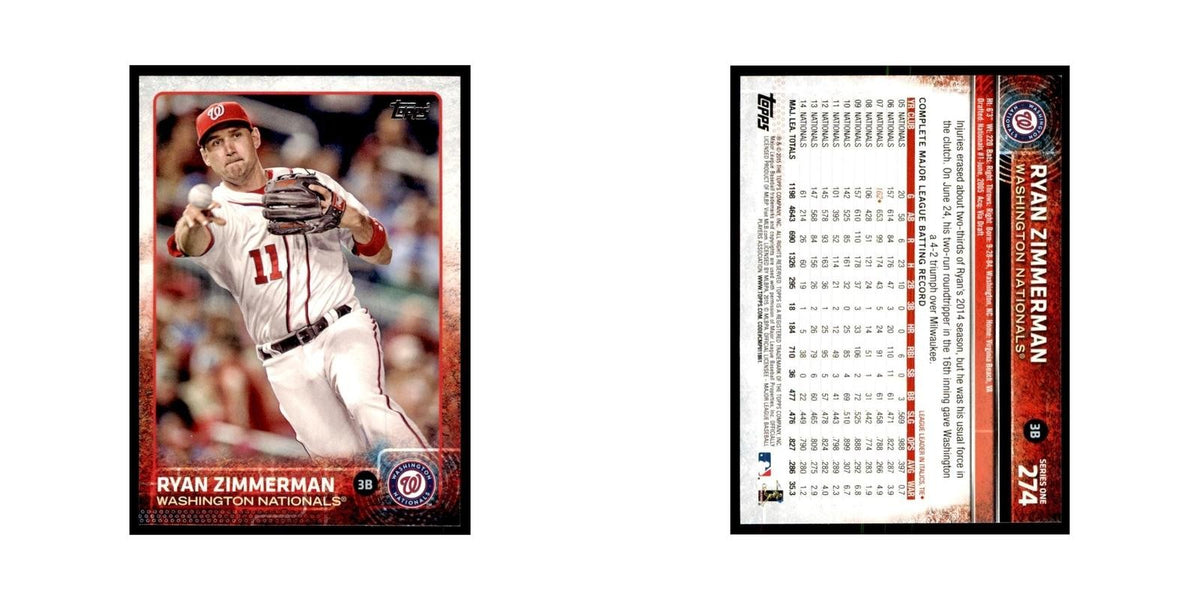 Ryan Zimmerman 2015 Topps #274 Baseball Cards Baseball Card NM