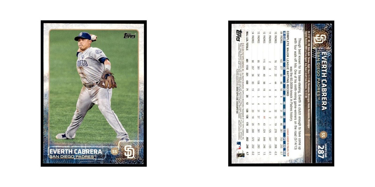 Everth Cabrera 2015 Topps #287 Baseball Cards Baseball Card NM