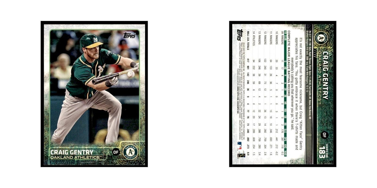Craig Gentry 2015 Topps #183 Baseball Cards Baseball Card NM