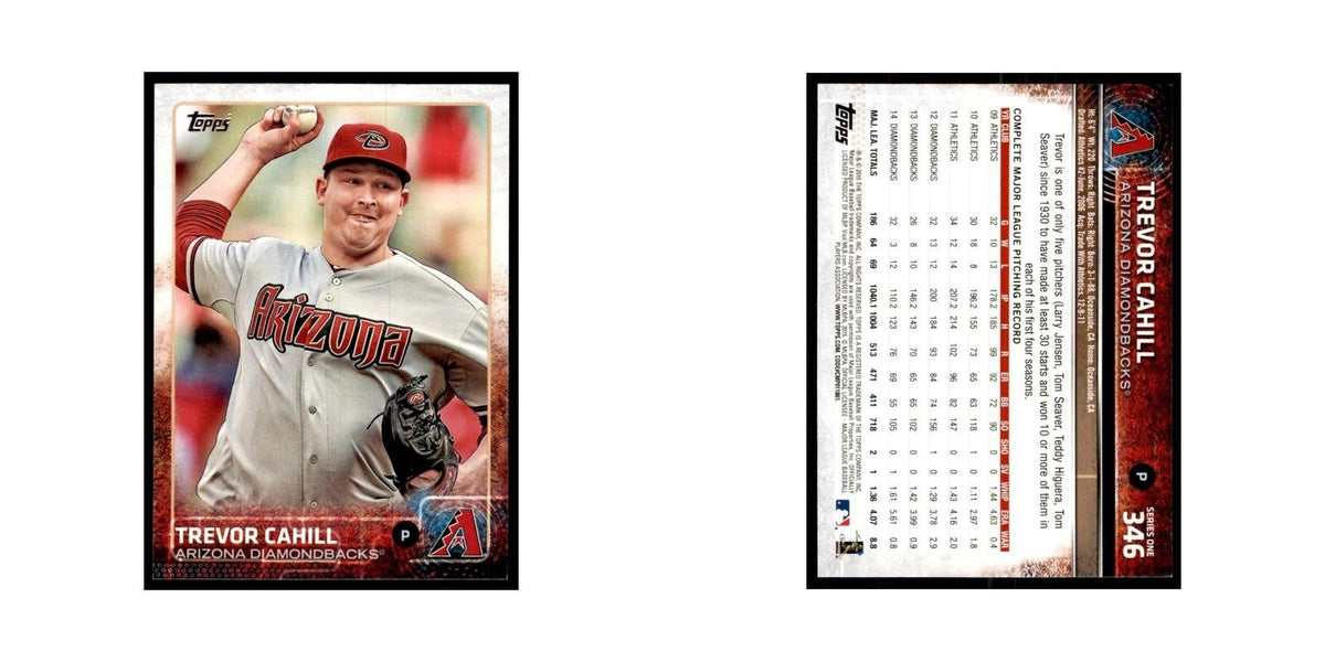 Trevor Cahill 2015 Topps #346 Baseball Cards Baseball Card NM