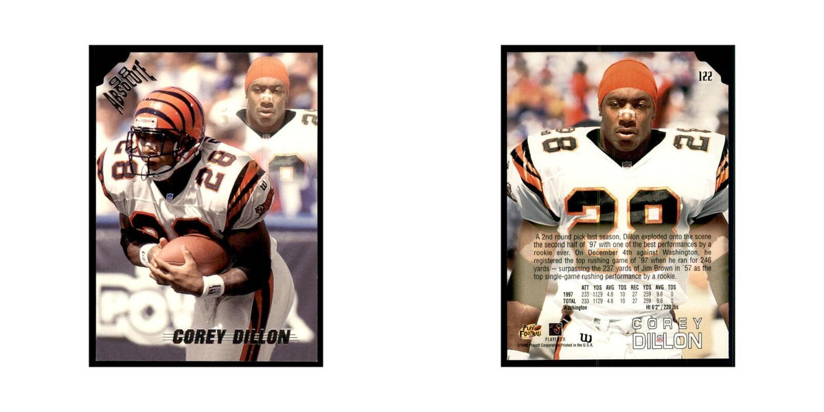 Corey Dillon 1998 Absolute #122 Football Cards Football Card NM