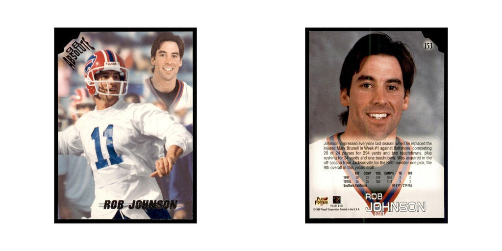 Rob Johnson 1998 Absolute #153 Football Cards Football Card NM