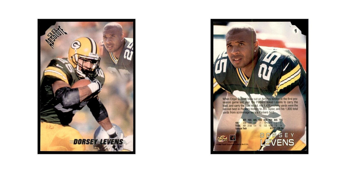Dorsey Levens 1998 Absolute #9 Football Cards Football Card NM