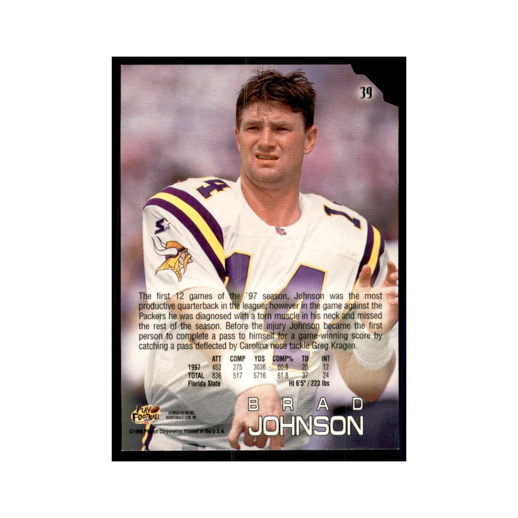 Brad Johnson 1998 Absolute #39 Football Cards Football Card NM