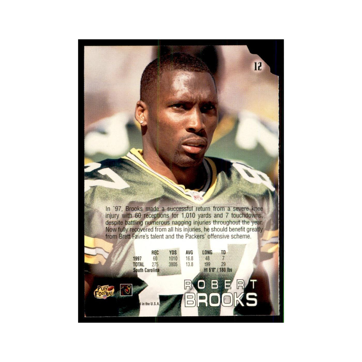 Robert Brooks 1998 Absolute #12 Football Cards Football Card NM