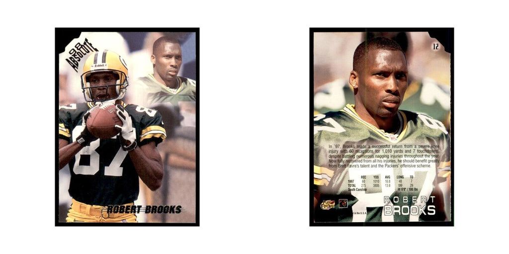 Robert Brooks 1998 Absolute #12 Football Cards Football Card NM