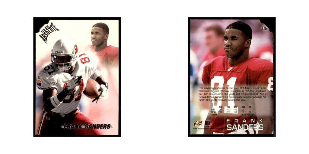 Frank Sanders 1998 Absolute #136 Football Cards Football Card NM