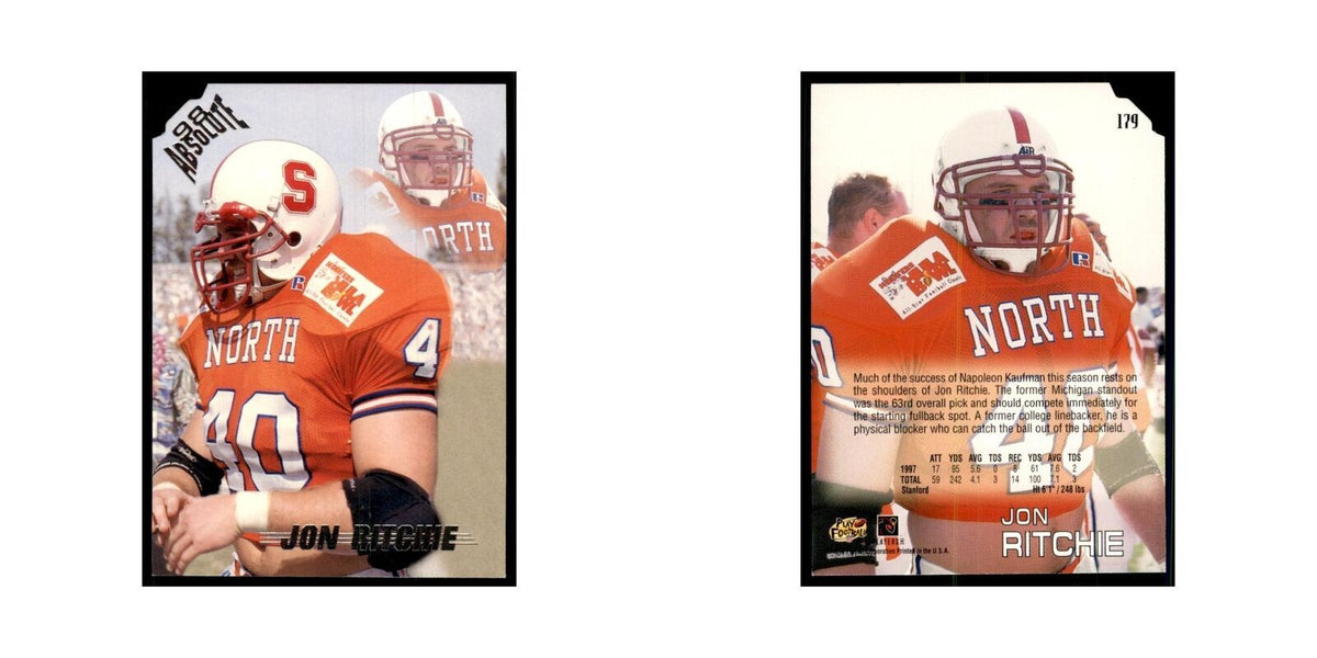 Jon Ritchie 1998 Absolute #179 Football Cards Football Card NM