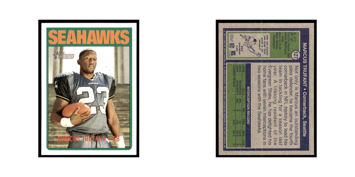 Marcus Trufant 2005 Topps Heritage #127 Seattle Seahawks Football Card NM