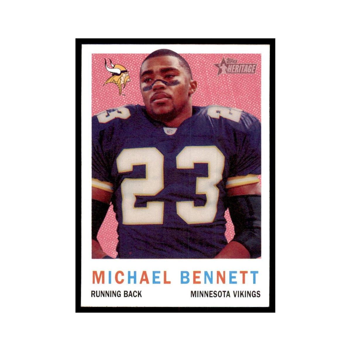 Michael Bennett 2005 Topps Heritage #212 Minnesota Vikings Football Card NM