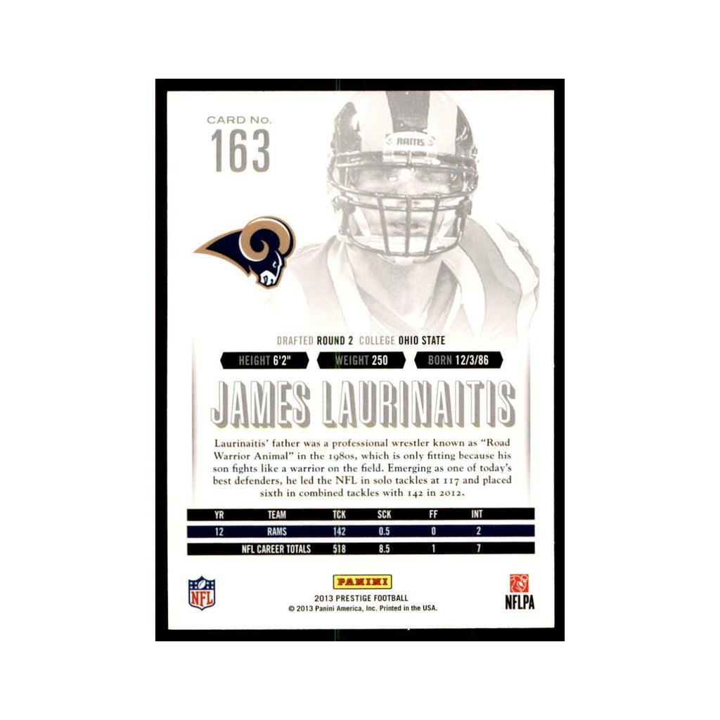 James Laurinaitis 2013 Panini Prestige #163 St. Louis Rams Football Card NM
