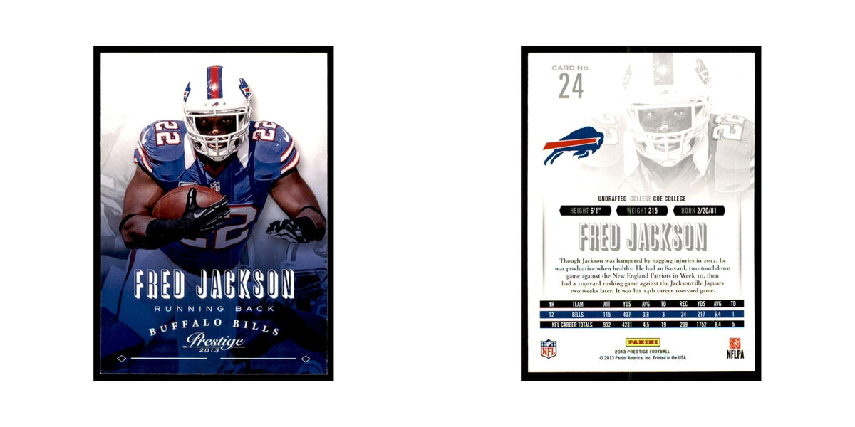 Fred Jackson 2013 Panini Prestige #24 Buffalo Bills Football Card NM