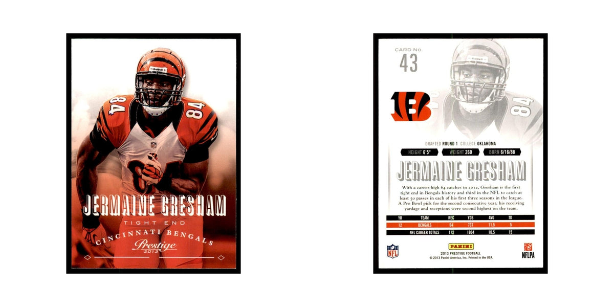Jermaine Gresham 2013 Panini Prestige #43 Cincinnati Bengals Football Card NM