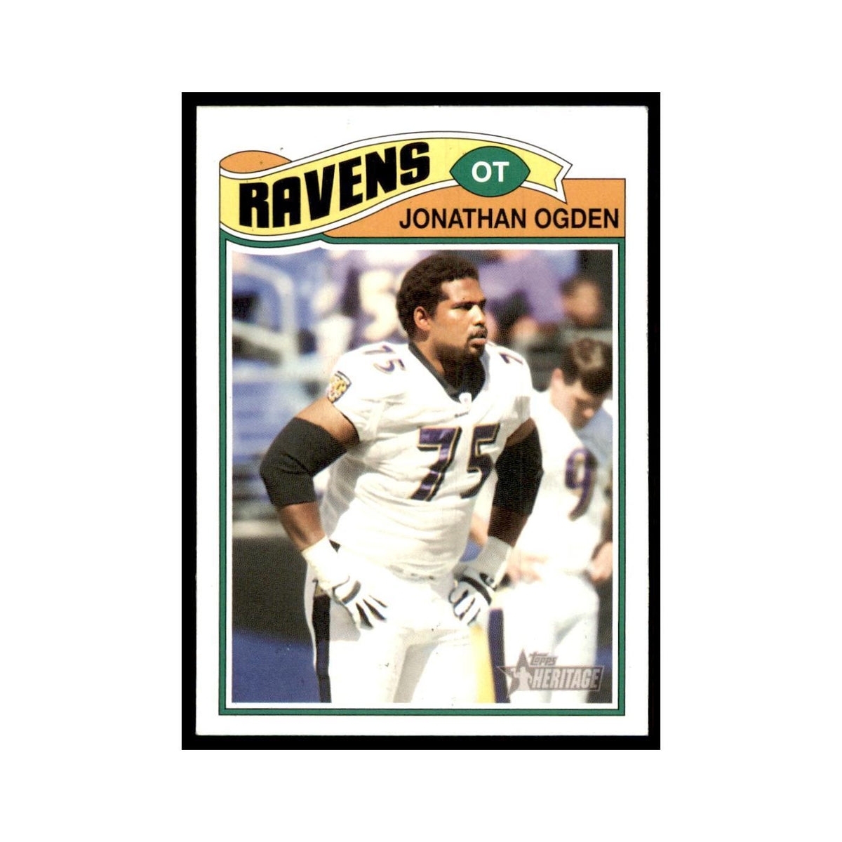 Jonathan Ogden 2005 Topps Heritage #123 Baltimore Ravens Football Card NM