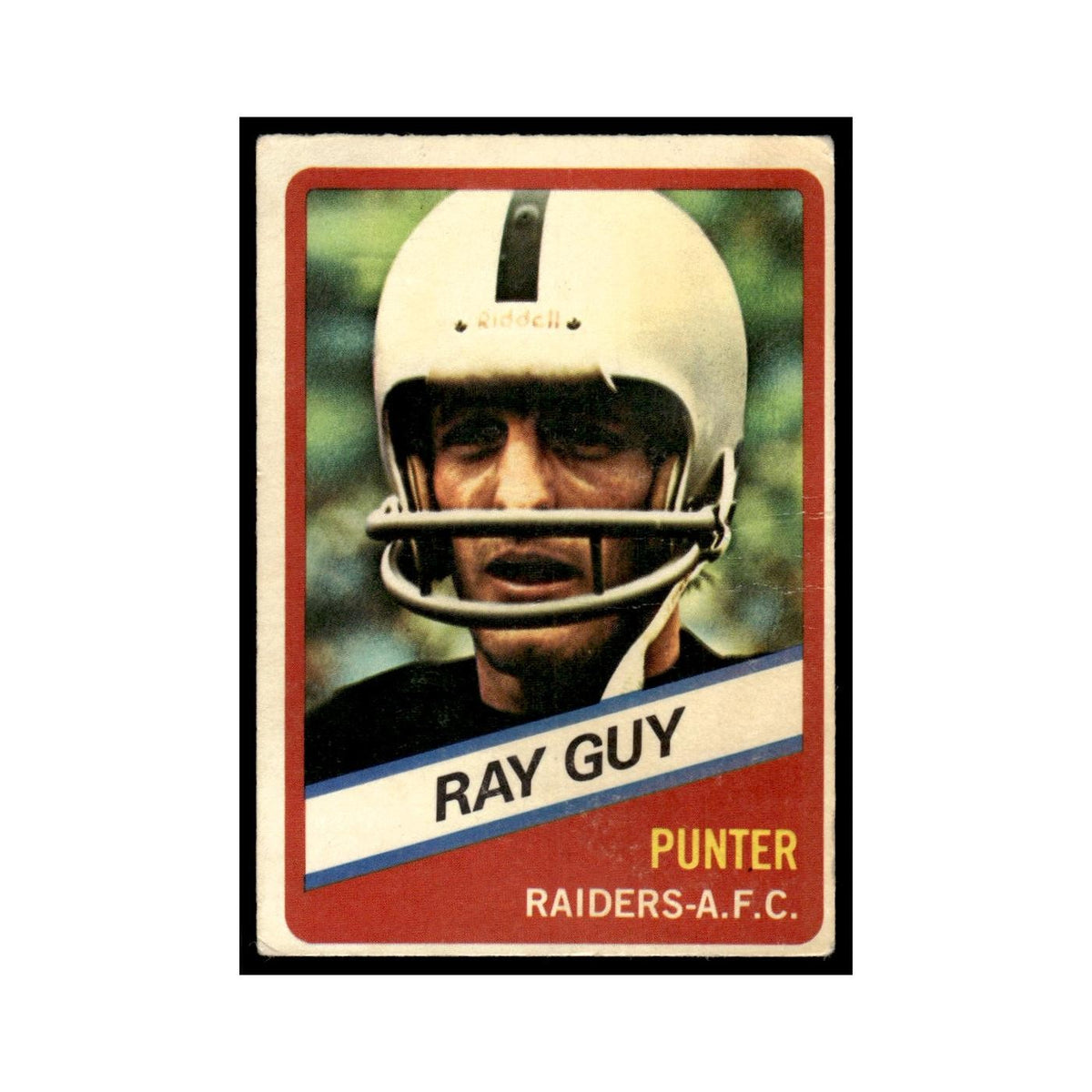 Ray Guy 1976 Wonderbread (damaged) #24.0 Oakland Raiders Football Card Poor