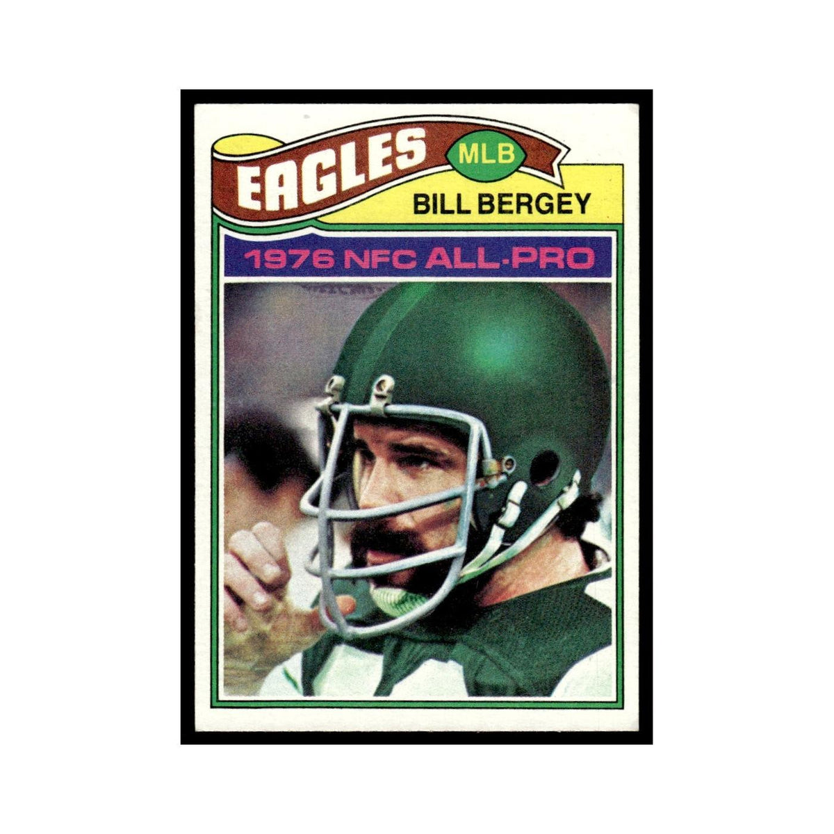 Bill Bergey 1977 Topps #350.0 Philadelphia Eagles Football Card EX