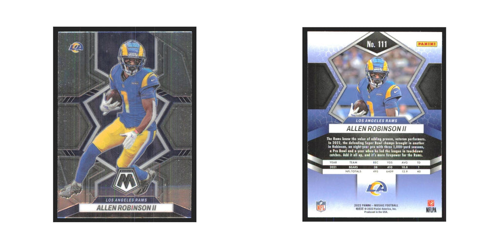 Allen Robinson II 2022 Panini Mosaic #111 Los Angeles Rams Football Card NM