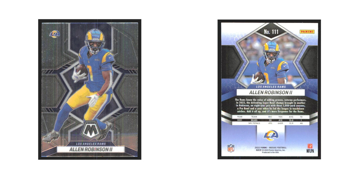 Allen Robinson II 2022 Panini Mosaic #111 Los Angeles Rams Football Card NM