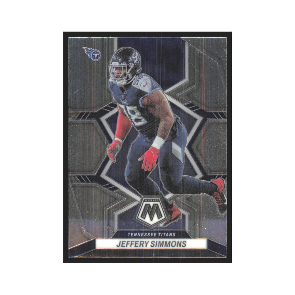 Jeffery Simmons 2022 Panini Mosaic #220 Tennessee Titans Football Card NM