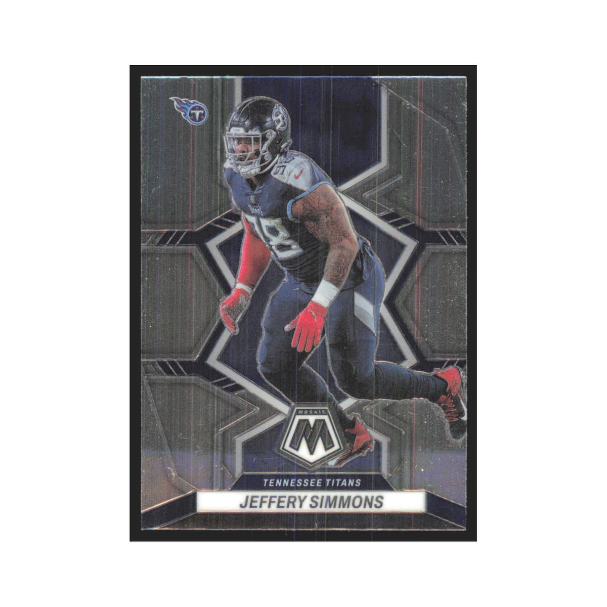 Jeffery Simmons 2022 Panini Mosaic #220 Tennessee Titans Football Card NM