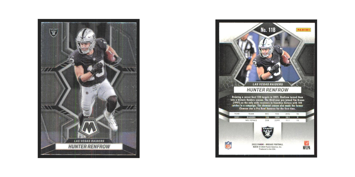 Hunter Renfrow 2022 Panini Mosaic #118 Las Vegas Raiders Football Card NM