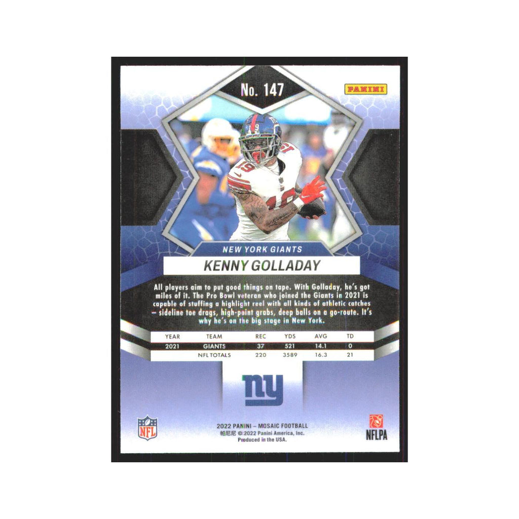 Kenny Golladay 2022 Panini Mosaic #147 New York Giants Football Card NM