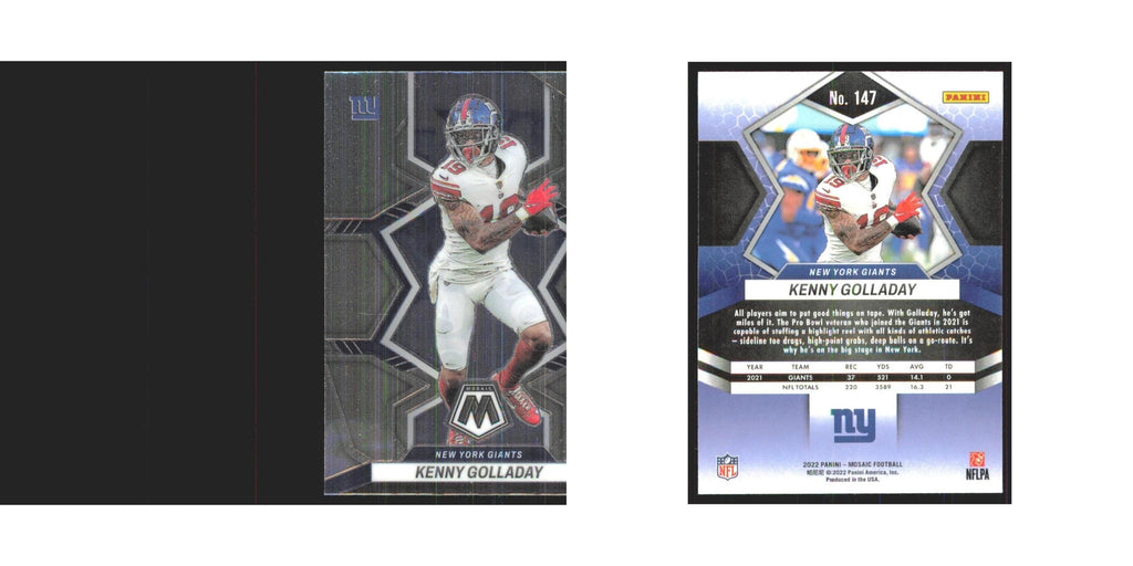 Kenny Golladay 2022 Panini Mosaic #147 New York Giants Football Card NM