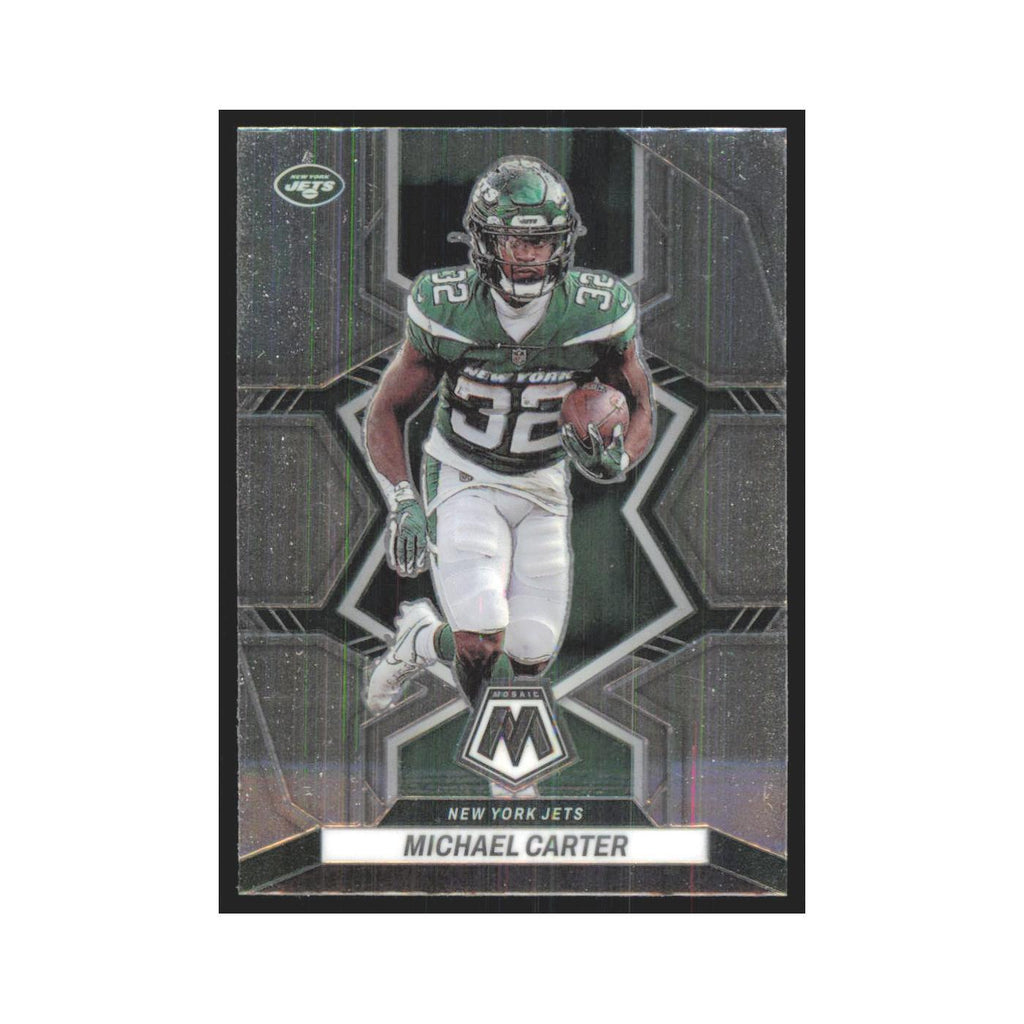 Michael Carter 2022 Panini Mosaic #152 New York Jets Football Card NM
